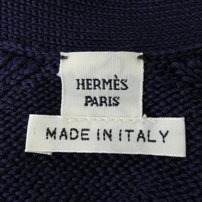 Hermes Long Cardigan Navy — view 4