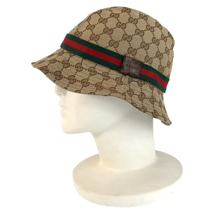 Gucci Sherry Line S Beige GG Canvas Bucket Hat — view 9