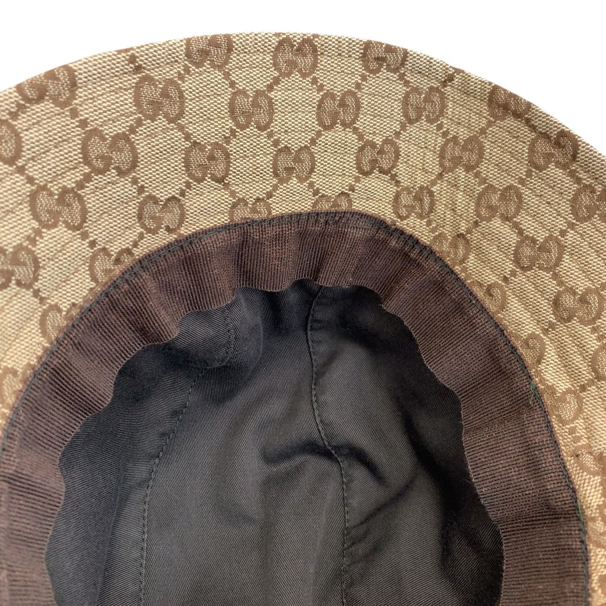 Gucci Sherry Line S Beige GG Canvas Bucket Hat — view 7