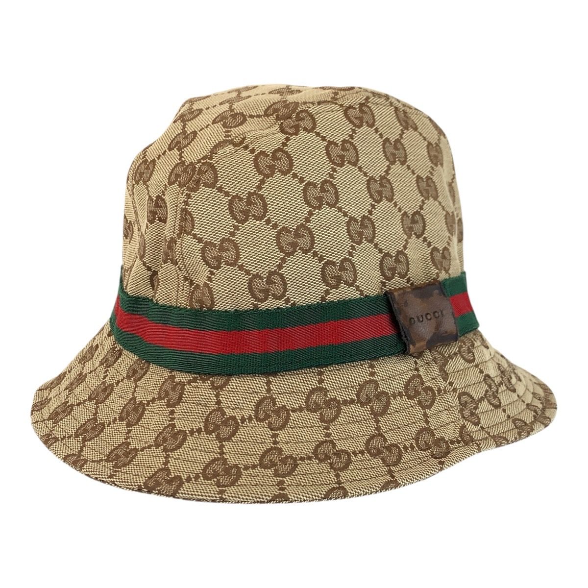 Gucci Sherry Line S Beige GG Canvas Bucket Hat