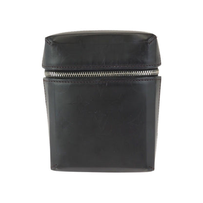 Louis Vuitton Monogram Glace Ray Brown Silver Leather Pouch Case