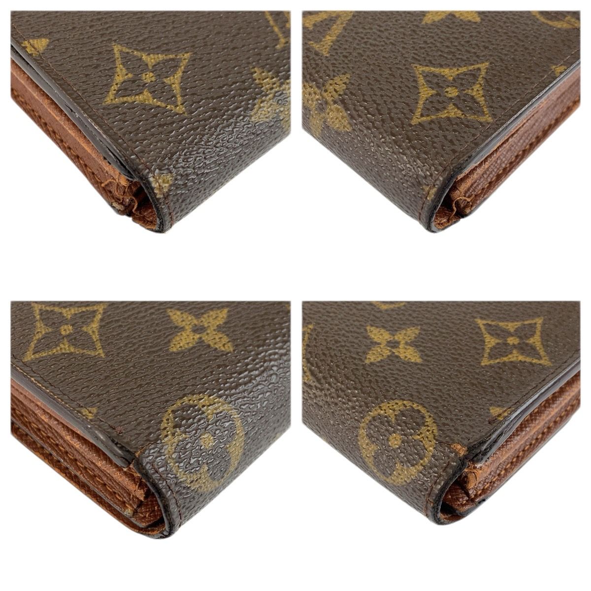 Louis Vuitton Monogram Portefeuille Sarah Brown Gold Wallet — view 7