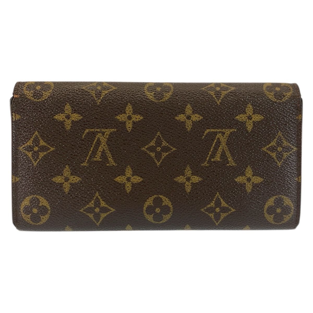 Louis Vuitton Monogram Portefeuille Sarah Brown Gold Wallet — view 2