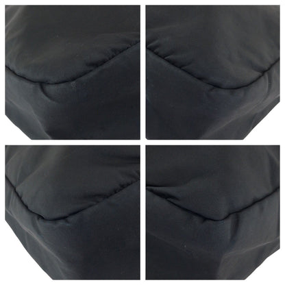 Prada Tessuto Black Silver Nylon Shoulder Bag — view 3