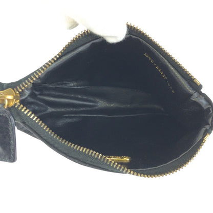 Fendi Vintage Black Gold Nubuck Pouch Makeup Case — view 8