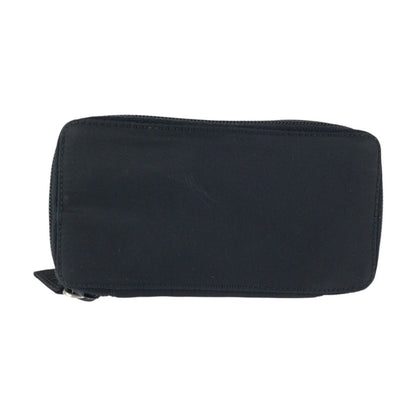 Prada Tessuto Black Silver Nylon Pouch Makeup Case — view 2
