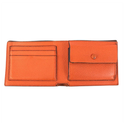 Gucci Orange Leather Fold Wallet Compact — view 6