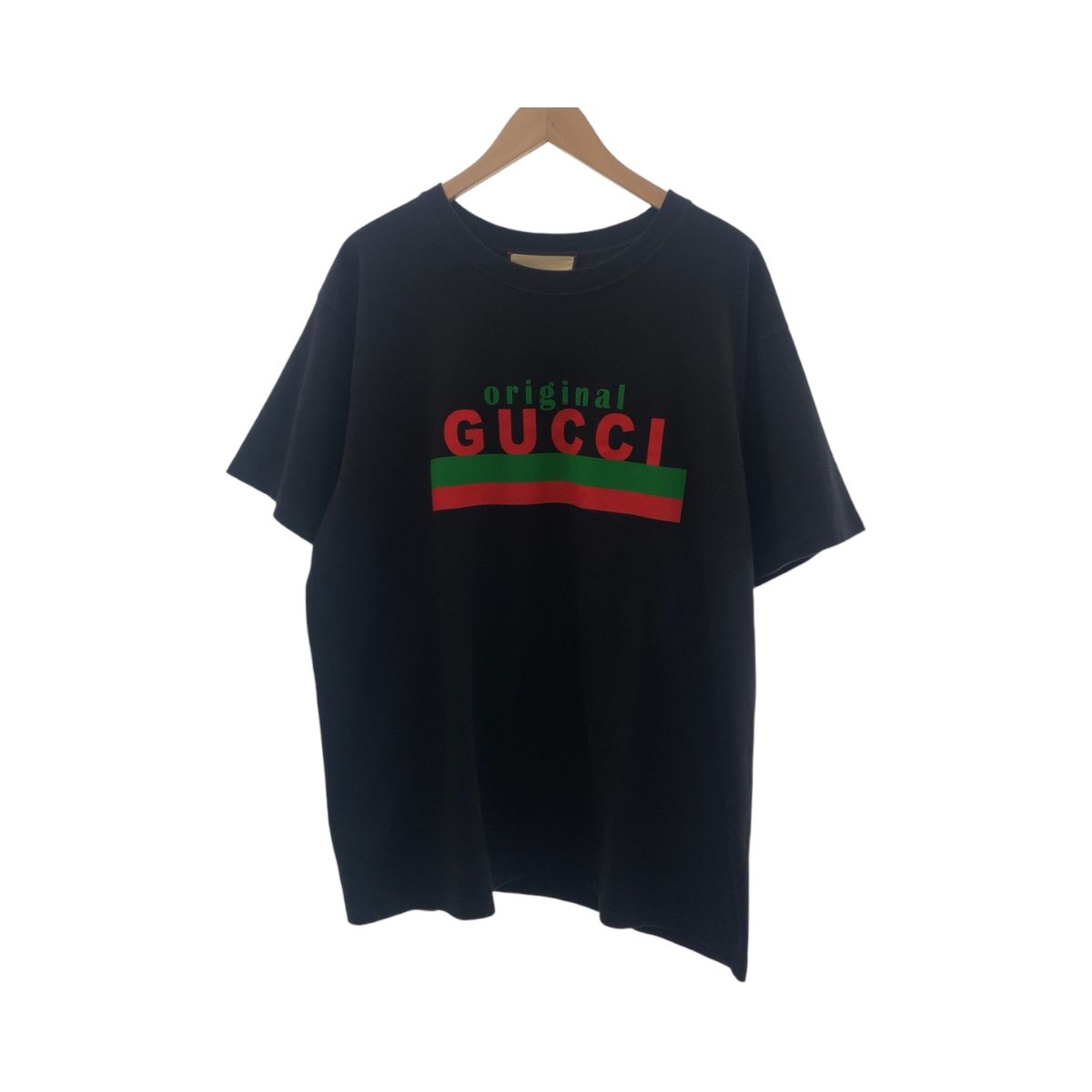 Gucci Logo S Black Multicolor Cotton Short Sleeve T-Shirt