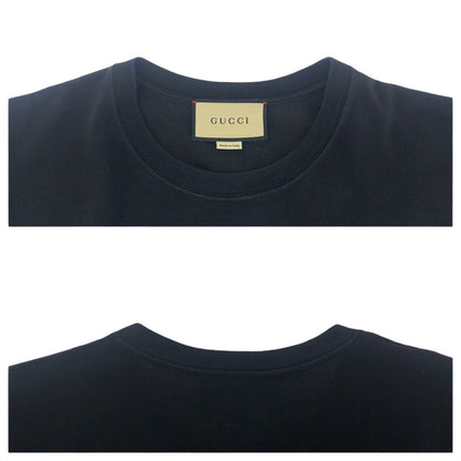 Gucci Logo S Black Multicolor Cotton Short Sleeve T-Shirt — view 5