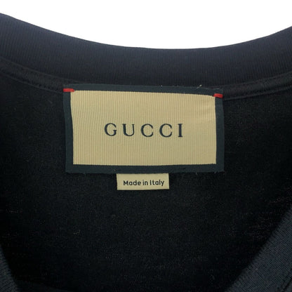 Gucci Logo S Black Multicolor Cotton Short Sleeve T-Shirt — view 3