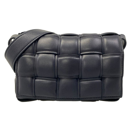 Bottega Veneta Shoulder Bag Padded Cassette Dark Navy Lambskin