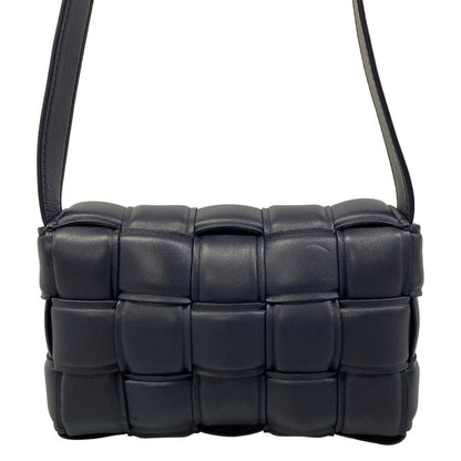 Bottega Veneta Shoulder Bag Padded Cassette Dark Navy Lambskin — view 3