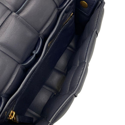 Bottega Veneta Shoulder Bag Padded Cassette Dark Navy Lambskin — view 7