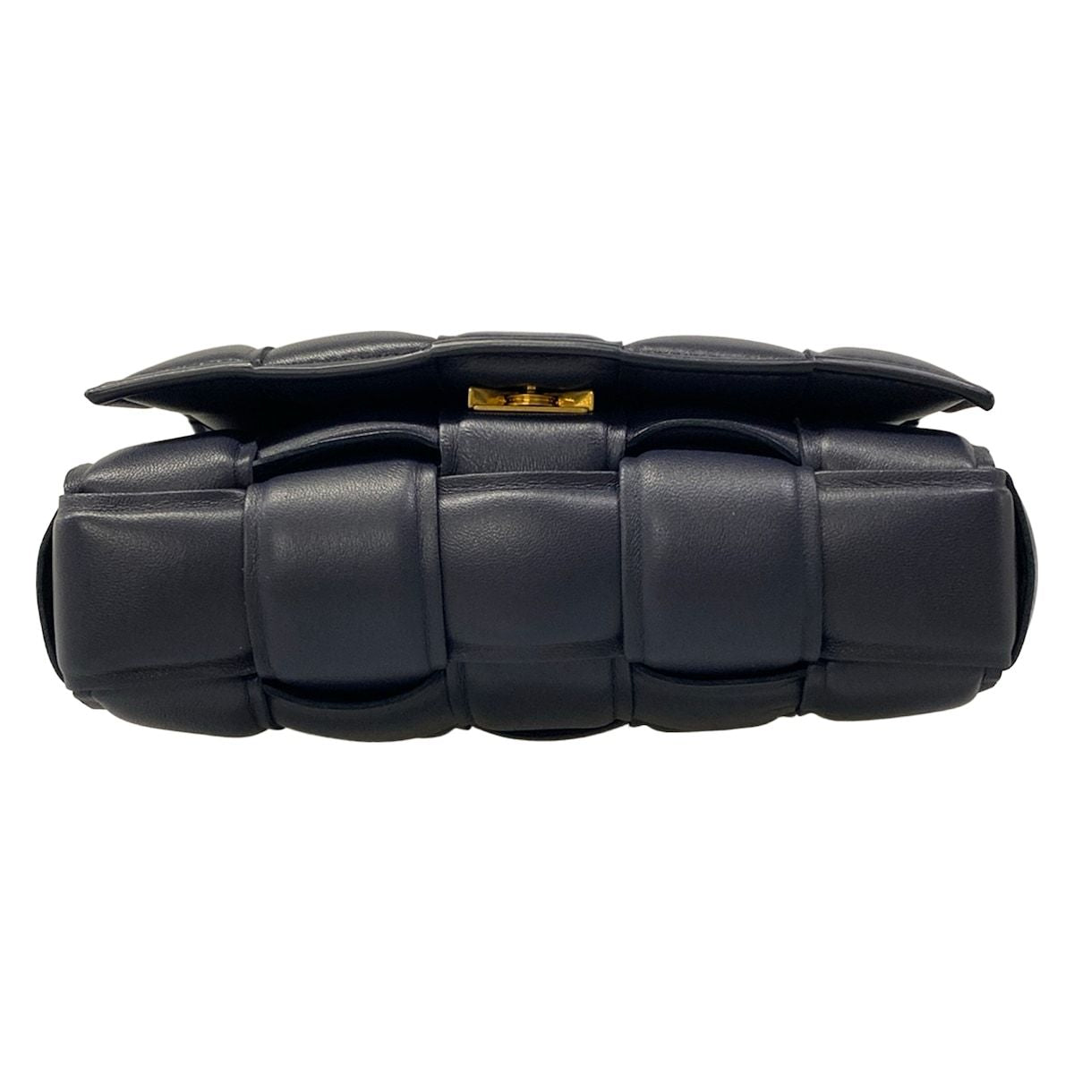Bottega Veneta Shoulder Bag Padded Cassette Dark Navy Lambskin — view 5