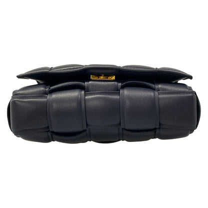 Bottega Veneta Shoulder Bag Padded Cassette Dark Navy Lambskin — view 5