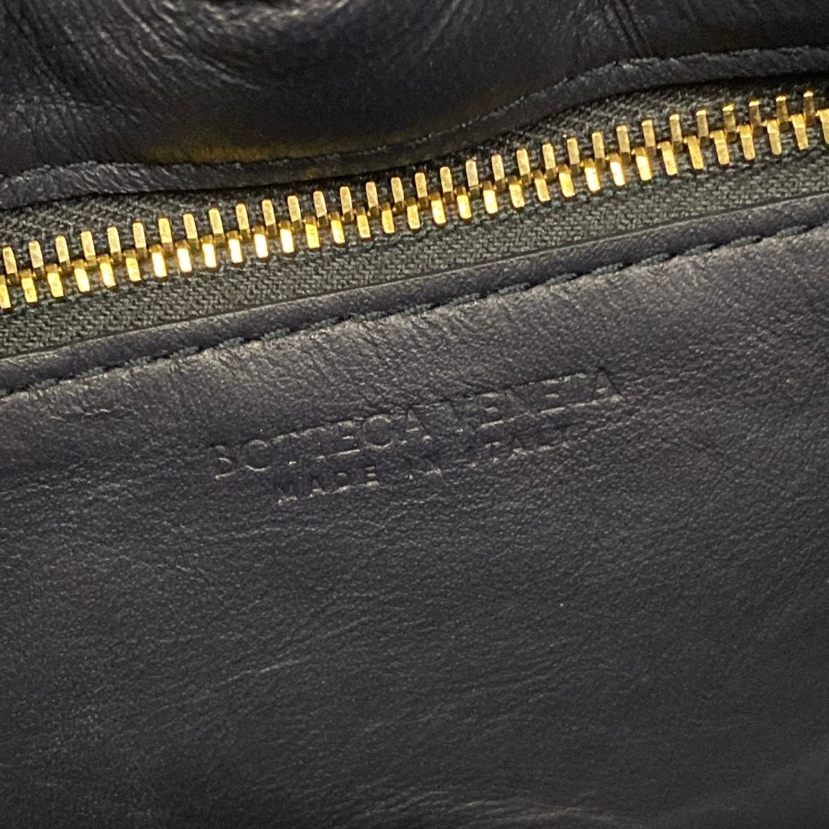 Bottega Veneta Shoulder Bag Padded Cassette Dark Navy Lambskin — view 8