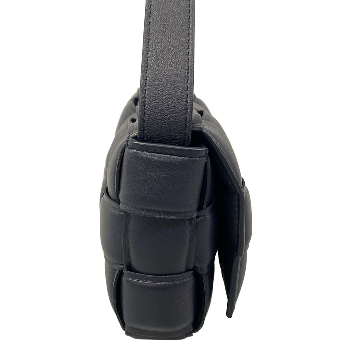 Bottega Veneta Shoulder Bag Padded Cassette Dark Navy Lambskin — view 2