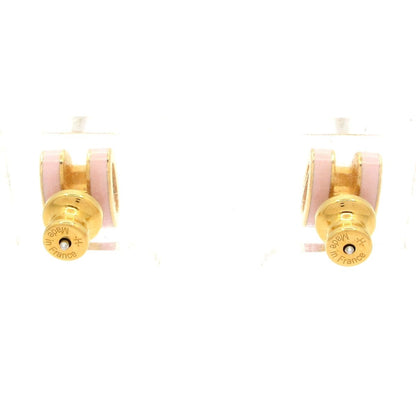 Hermes Earrings Mini Pop Gold Light Pink — view 3