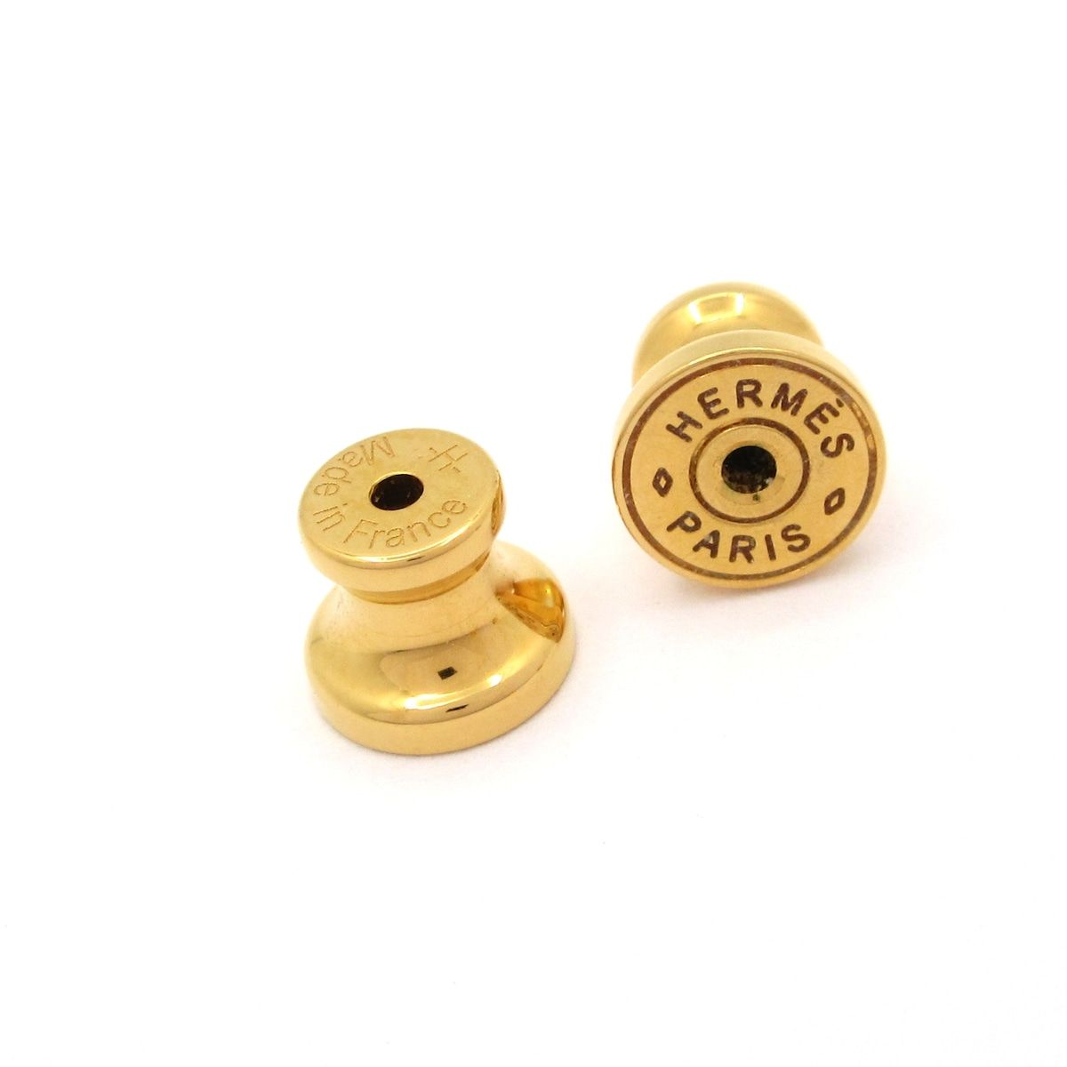 Hermes Earrings Mini Pop Gold Light Pink — view 6