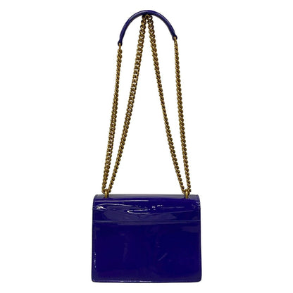 Saint Laurent Paris Shoulder Bag Sunset Small Blue Chain Leather — view 3