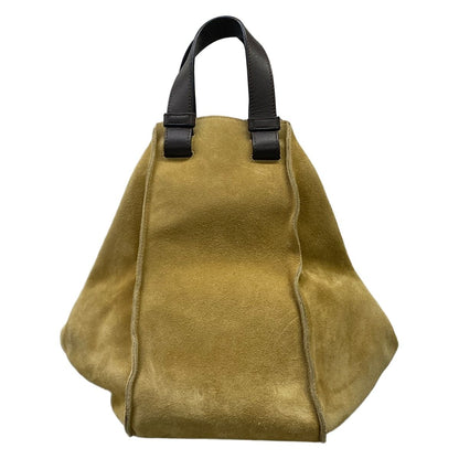Loewe Tote Hammock Drawstring Beige Dark Brown Leather — view 3