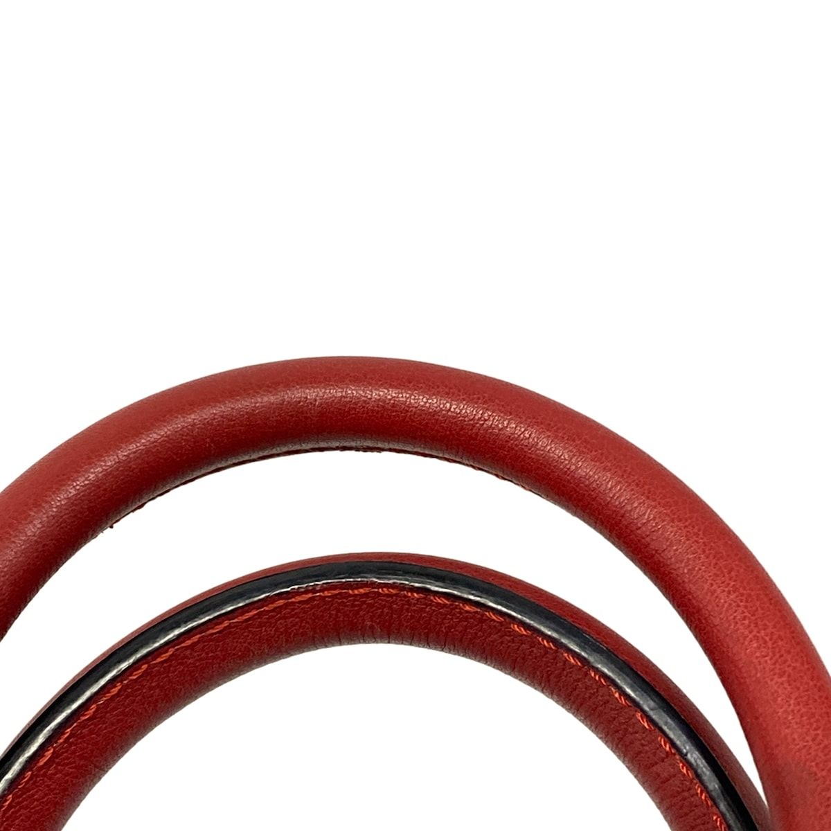 Loewe Handbag Amazona 75 Red Embossed Leather — view 9