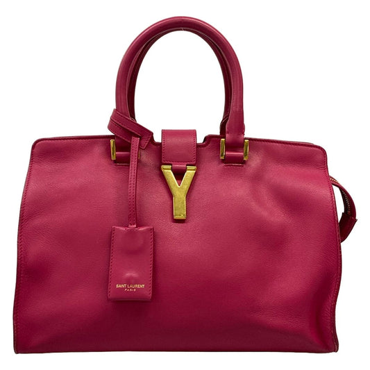 Saint Laurent Paris Handbag Petit Cabas Pink Leather