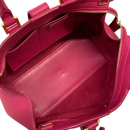 Saint Laurent Paris Handbag Petit Cabas Pink Leather — view 7