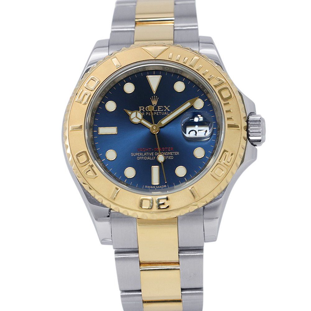 Rolex Yachtmaster Star SS 18k Watch Blue Dial