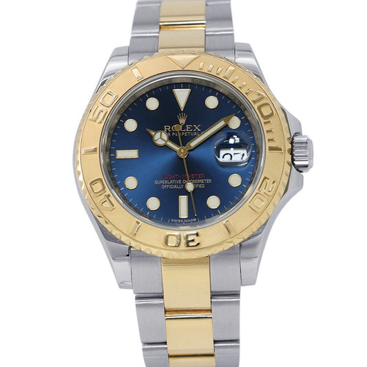 Rolex Yachtmaster Star SS 18k Watch Blue Dial