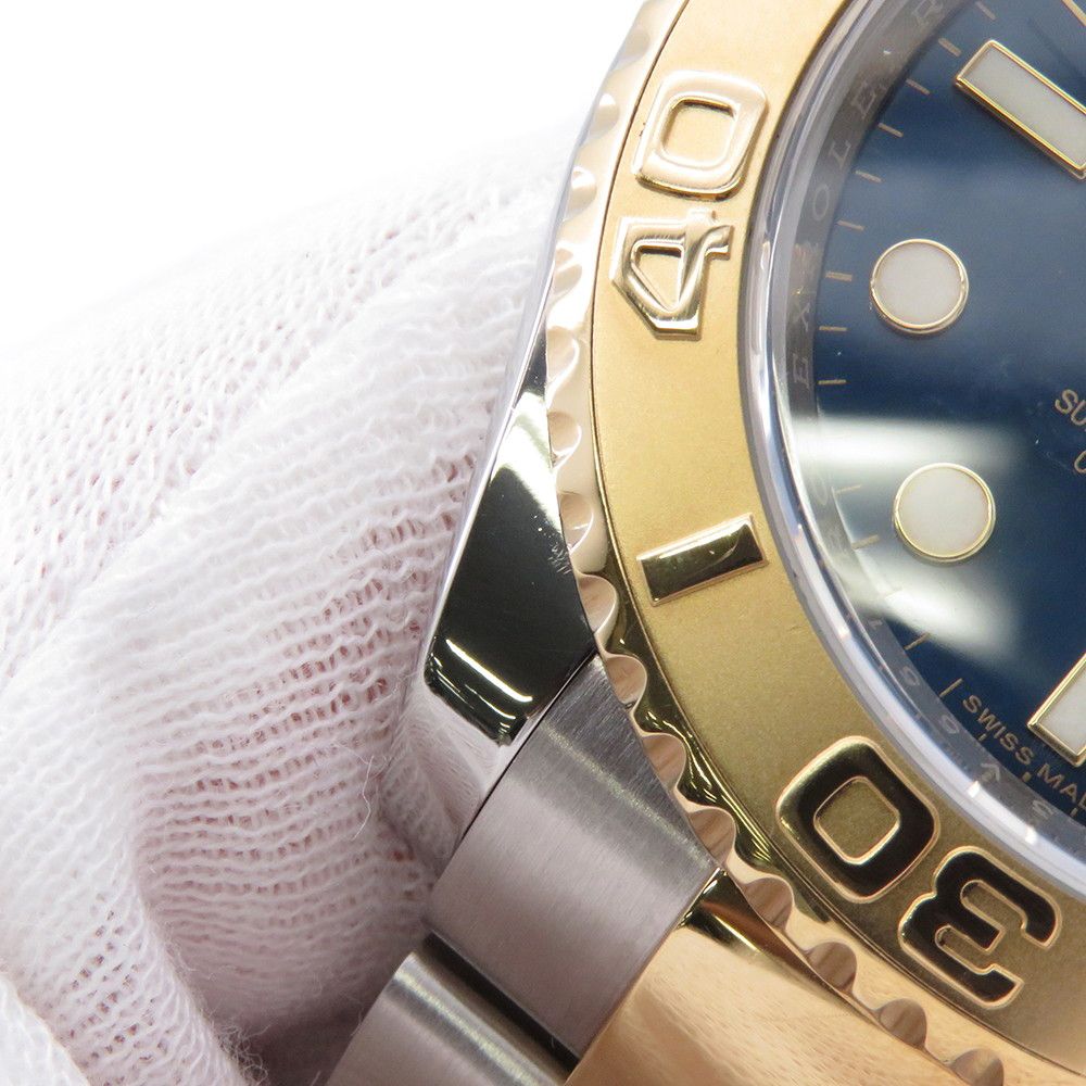 Rolex Yachtmaster Star SS 18k Watch Blue Dial — view 6
