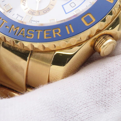 Rolex Yachtmaster Star II 18k Yellow Gold Roulette Watch White Dial — view 6