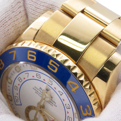 Rolex Yachtmaster Star II 18k Yellow Gold Roulette Watch White Dial — view 5