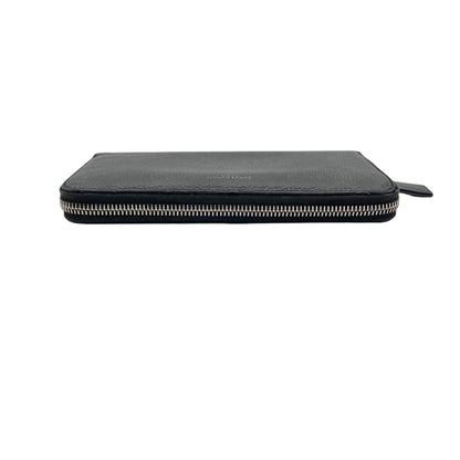 Saint Laurent Wallet Zip Around Leather Navy YSL Logo Classic Vintage Retro — view 6