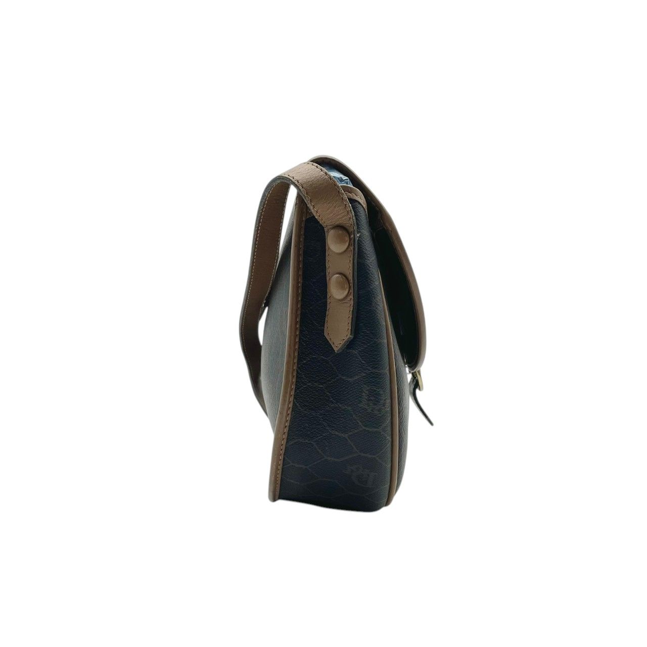 Dior Shoulder Bag Honeycomb Pattern Leather Brown Crossbody Available Vintage — view 6