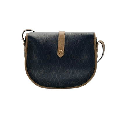 Dior Shoulder Bag Honeycomb Pattern Leather Brown Crossbody Available Vintage — view 3