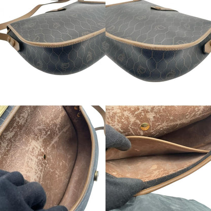 Dior Shoulder Bag Honeycomb Pattern Leather Brown Crossbody Available Vintage — view 9