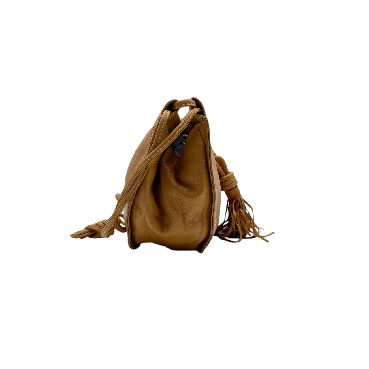 Loewe Shoulder Bag Leather Beige Logo Plate Bag Freestanding Classic Vintage — view 6