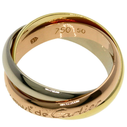Cartier Trinity 50 Ring 18k Yellow Gold 18k White Pink — view 3