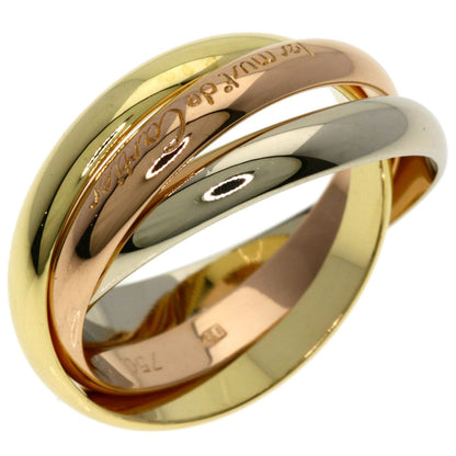 Cartier Trinity 59 Ring 18k Yellow Gold 18k White Pink — view 2
