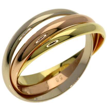 Cartier Trinity SM 58 Ring 18k Yellow Gold 18k White Pink — view 2