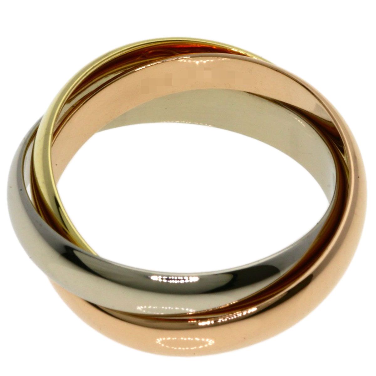 Cartier Trinity 50 Ring 18k Yellow Gold 18k White Pink — view 4