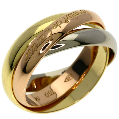 Cartier Trinity 54 Ring 18k Yellow Gold 18k White Pink — view 2
