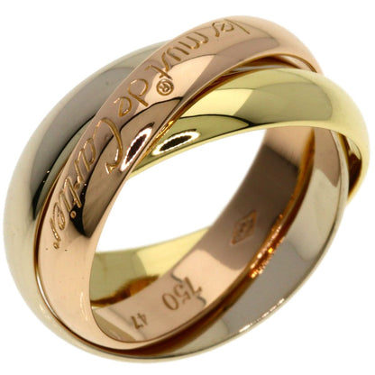 Cartier Trinity 47 Ring 18k Yellow Gold 18k White Pink — view 2