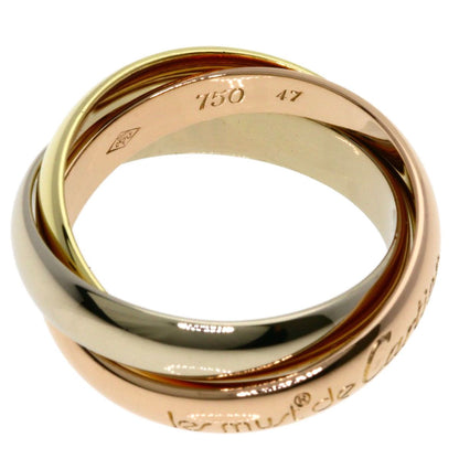 Cartier Trinity 47 Ring 18k Yellow Gold 18k White Pink — view 3