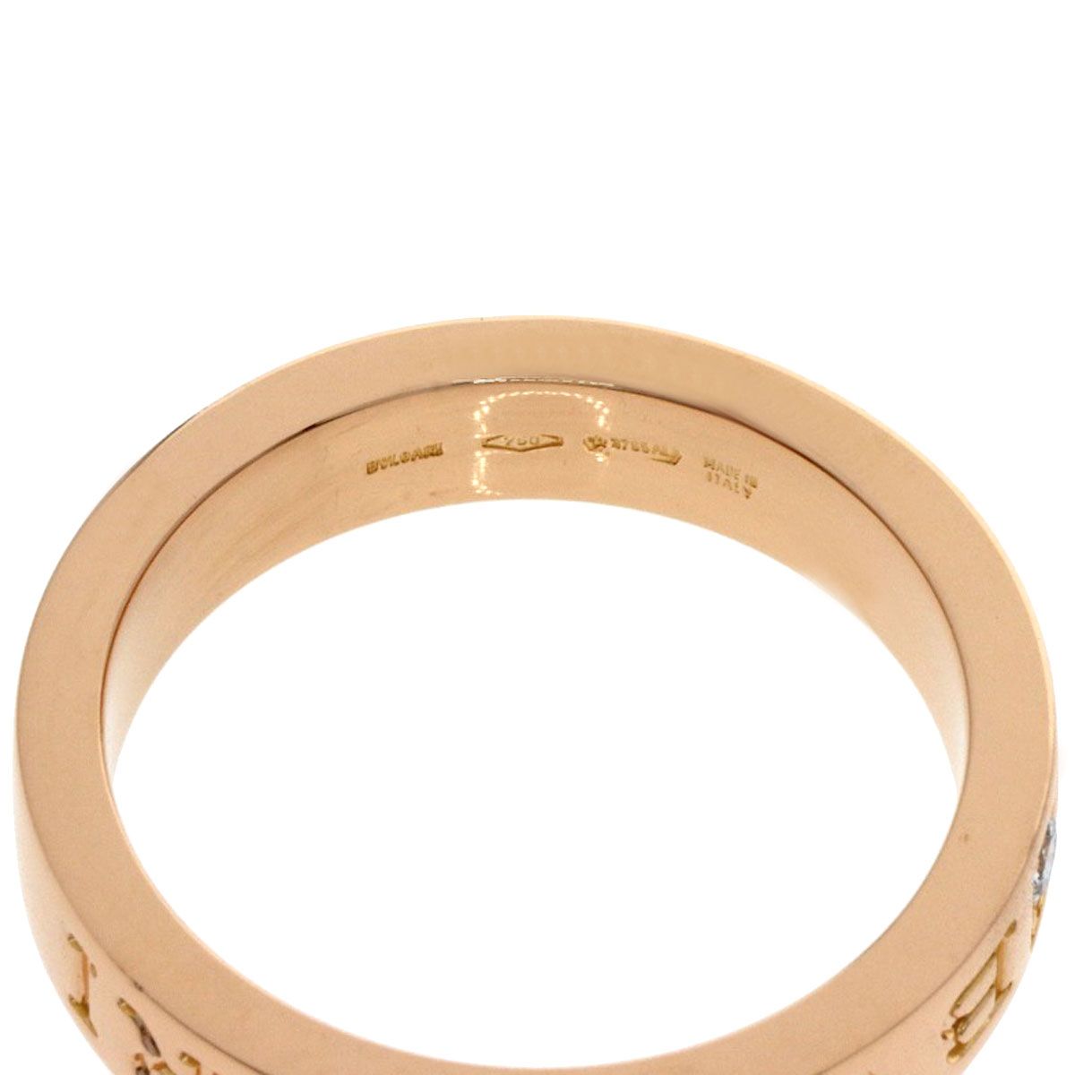 Bvlgari Diamond Ring 18k Pink Gold — view 5