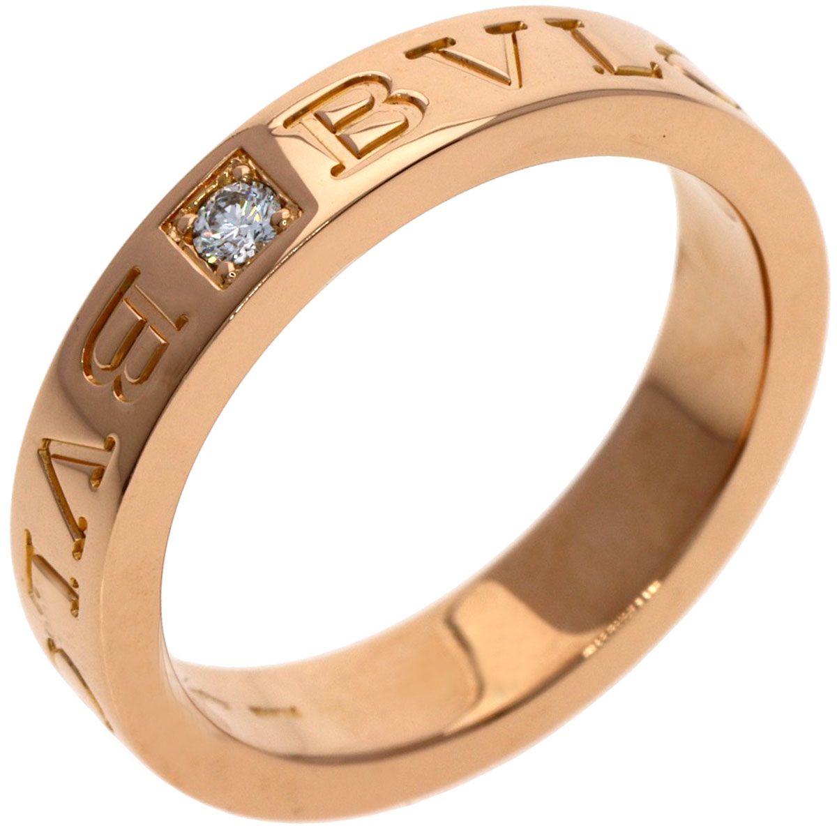 Bvlgari Diamond Ring 18k Pink Gold — view 2