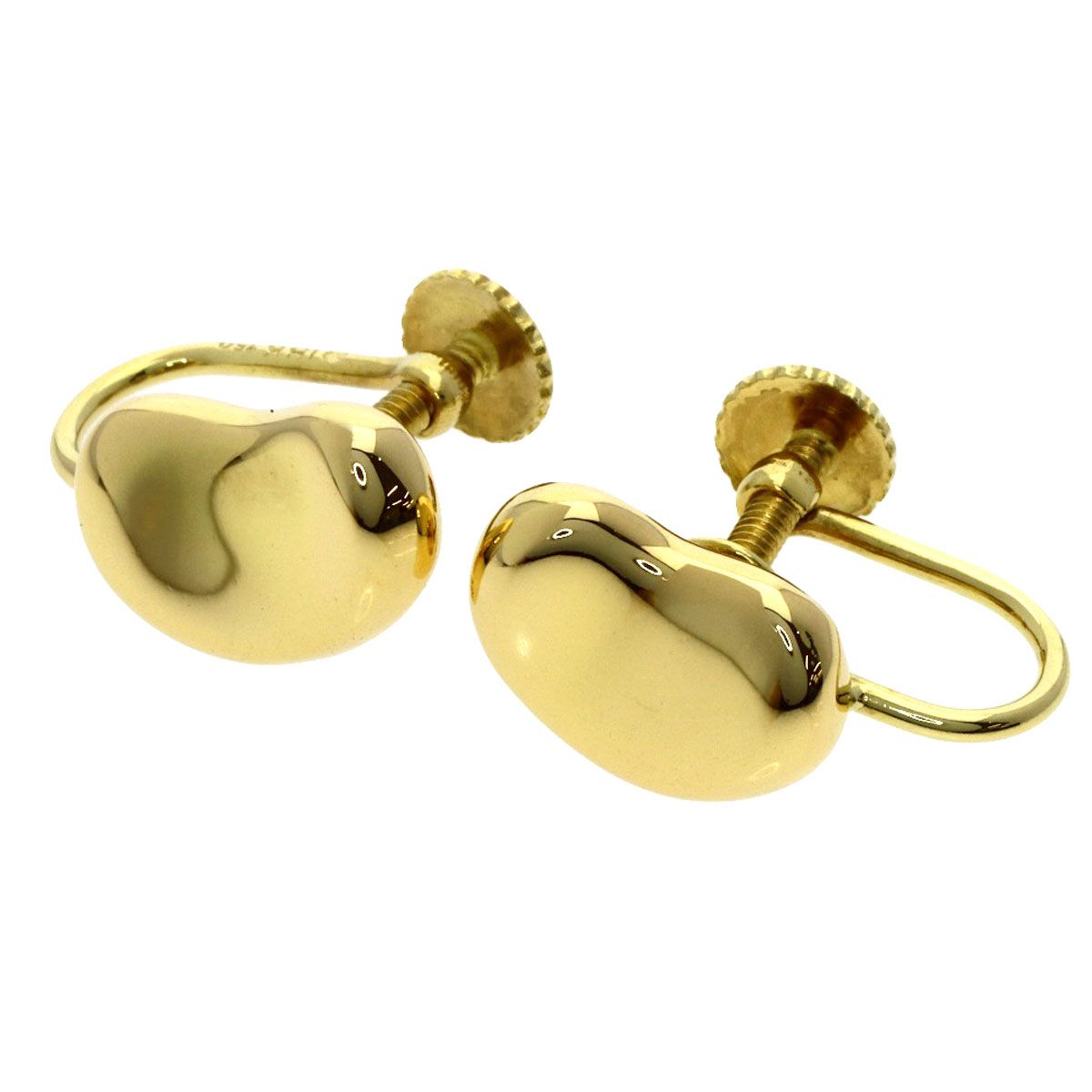 Tiffany & Co Bean Earrings 18k Yellow Gold