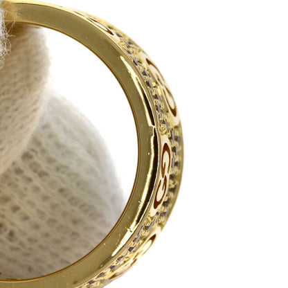Gucci Icon Star Wide Diamond Ring 18k Yellow Gold — view 9