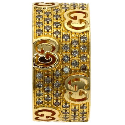Gucci Icon Star Wide Diamond Ring 18k Yellow Gold — view 3